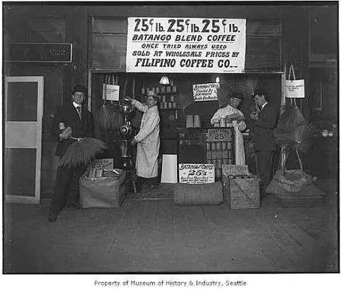 A Batangas coffee stall of the Filipino Coffee Co.