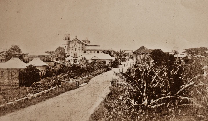 A street in Lipa in the 1900s