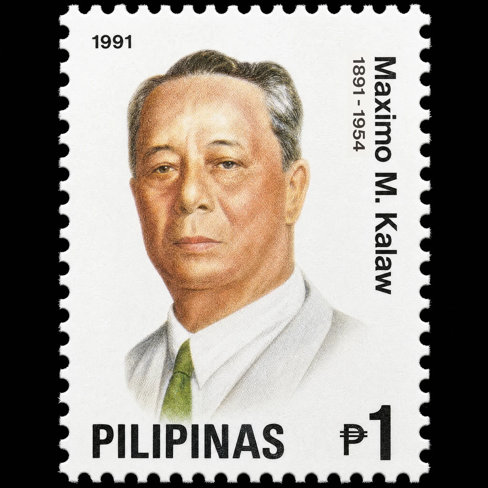 1991 Philippine postage stamp of Maximo M. Kalaw