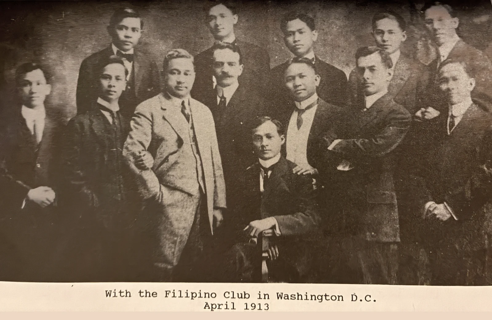 The Filipino Club in Washington, D.C., April 1913