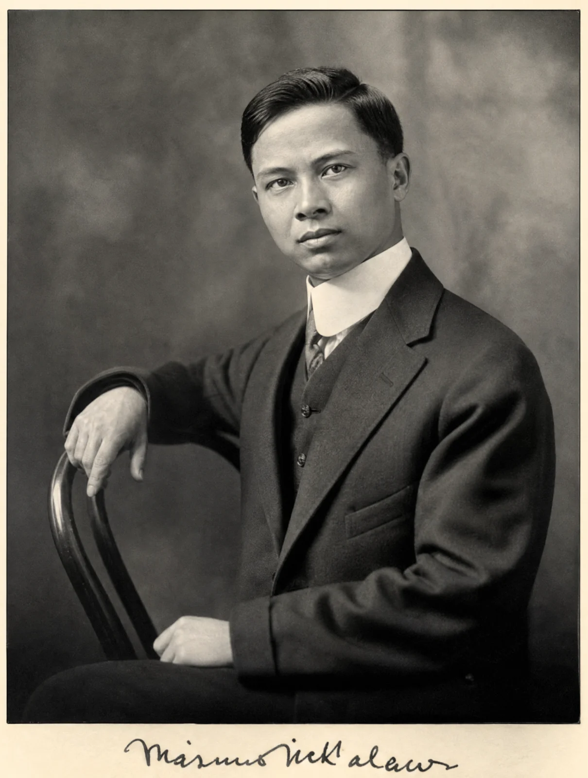 Studio portrait of Maximo M. Kalaw