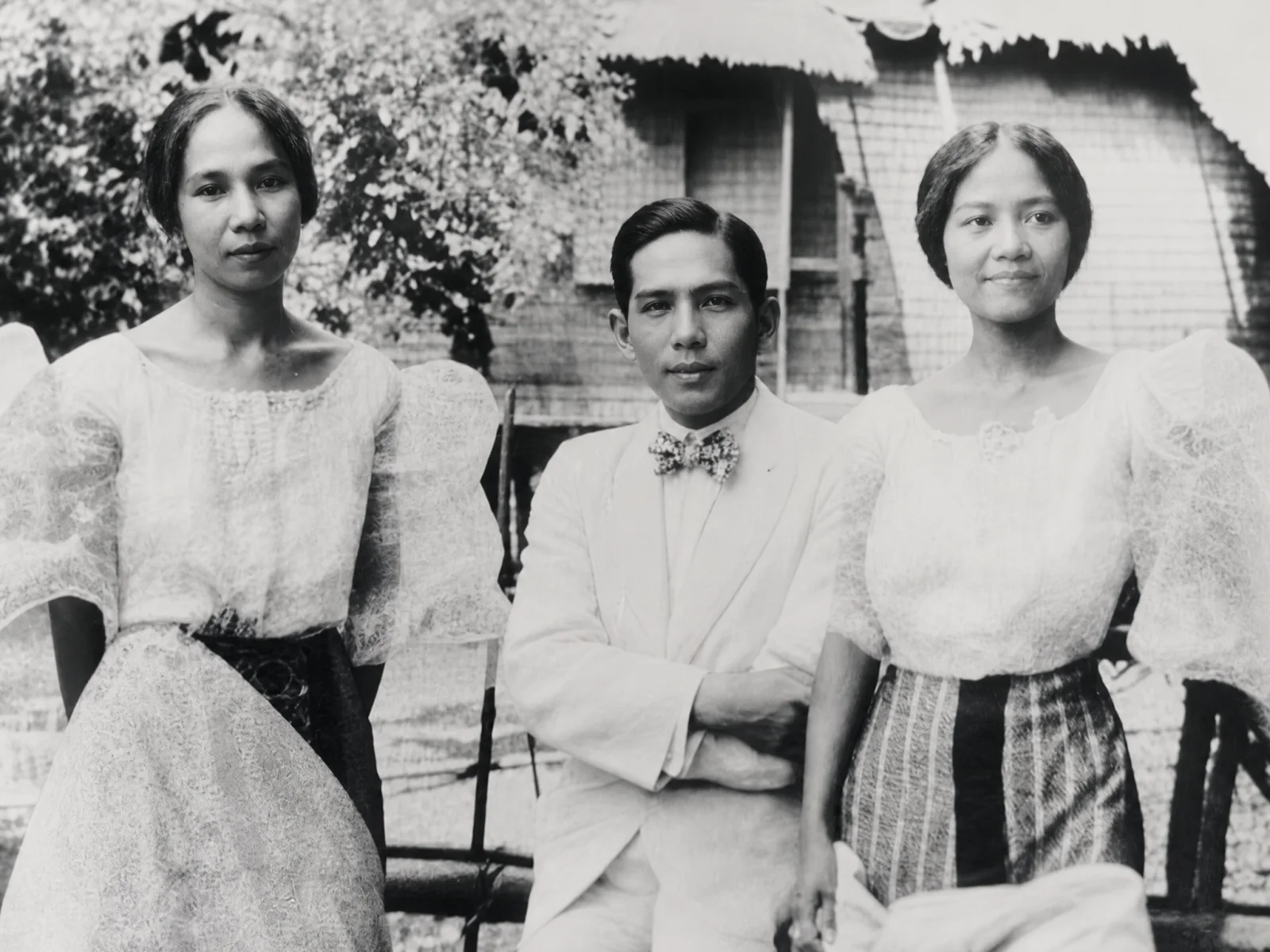 Ramon Araneta with Socorro Chuidian and Dolores Buencamino