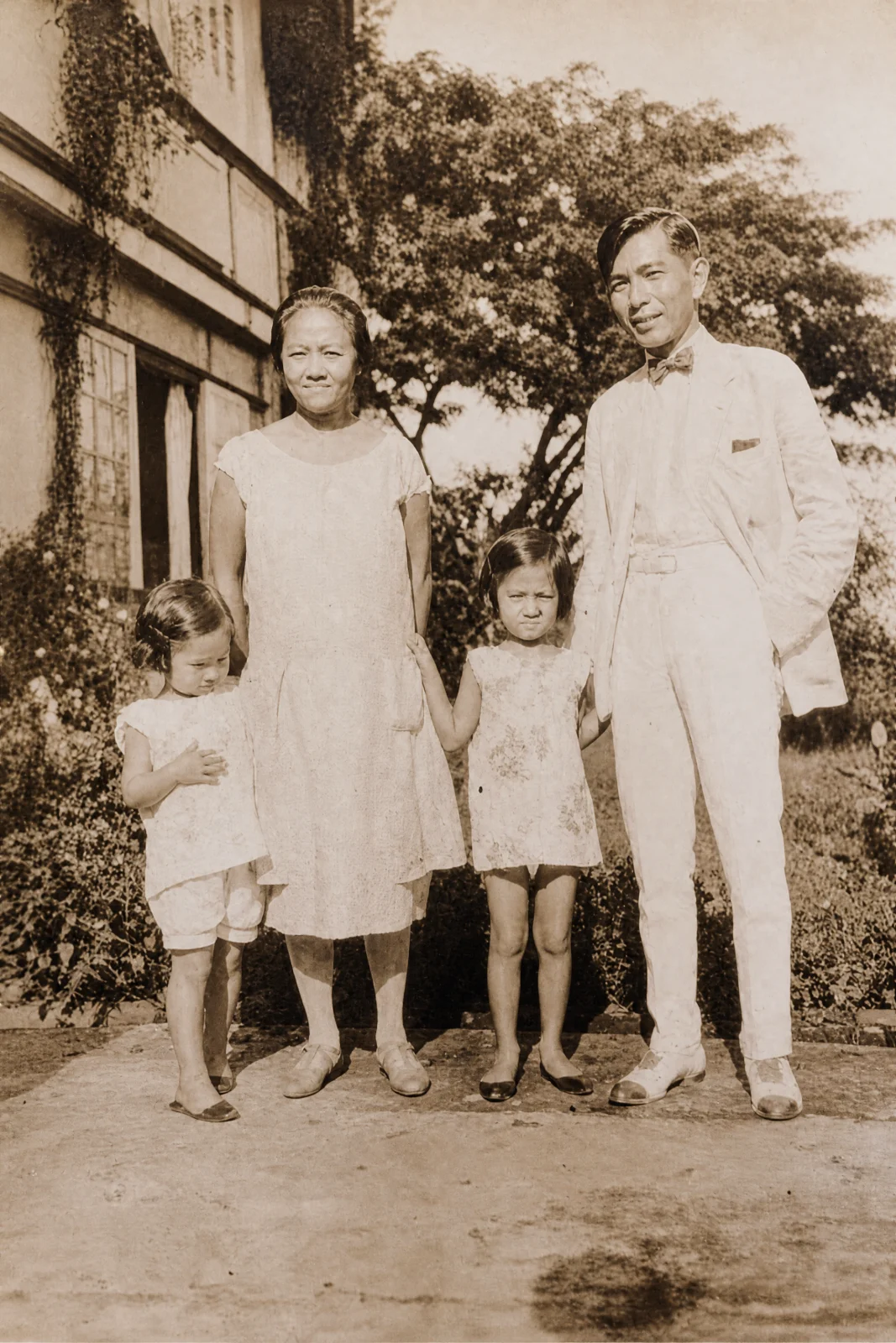 Coring and Ramon Araneta with Jenny and Corito, c. 1928