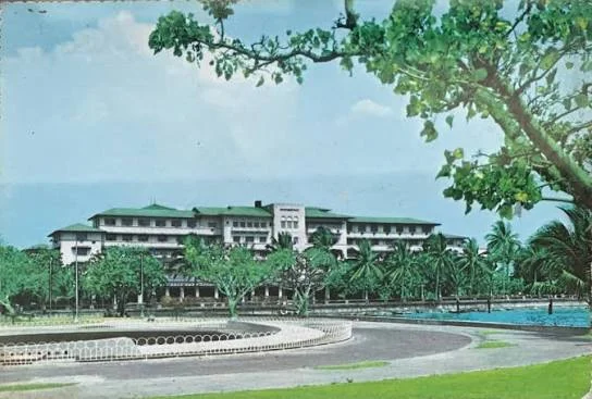 The rebuilt Manila Hotel, postwar